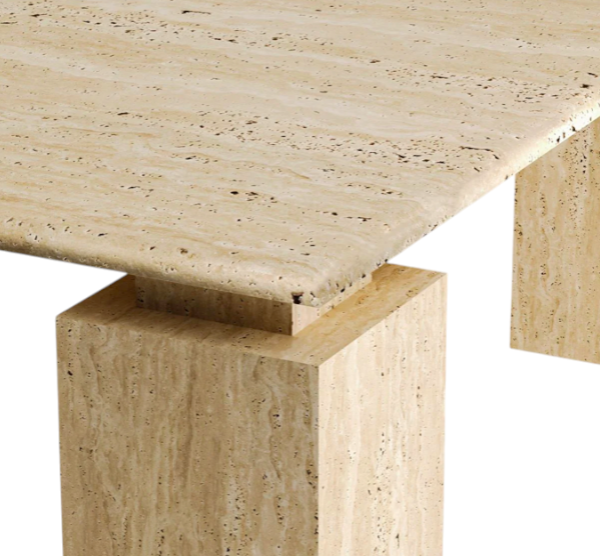 Arte Marble Murici Traverten Orta Sehpa