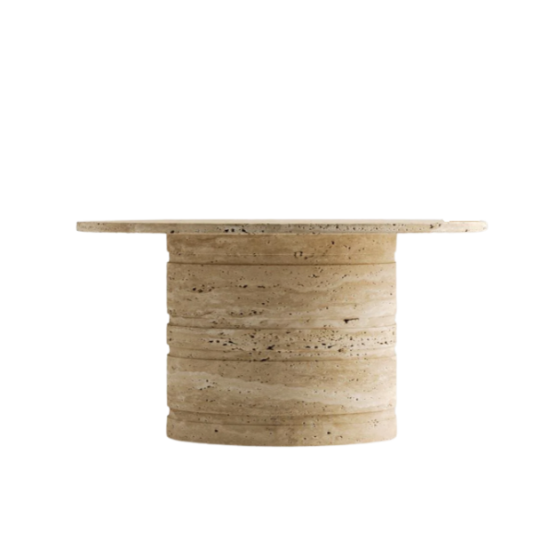 Arte Marble Palmeira Traverten Orta Sehpa