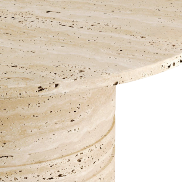 Arte Marble Palmeira Traverten Orta Sehpa