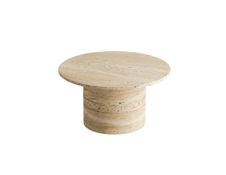 Arte Marble Palmeira Traverten Orta Sehpa