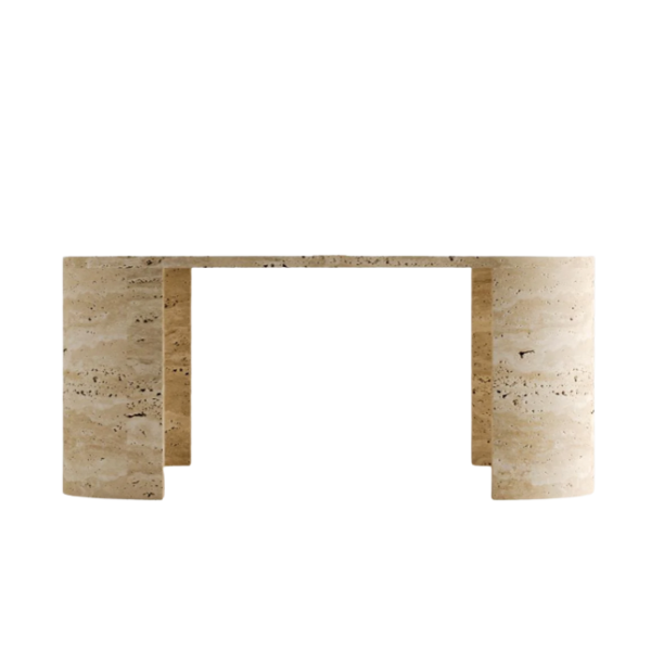 Arte Marble Estancia Traverten Orta Sehpa