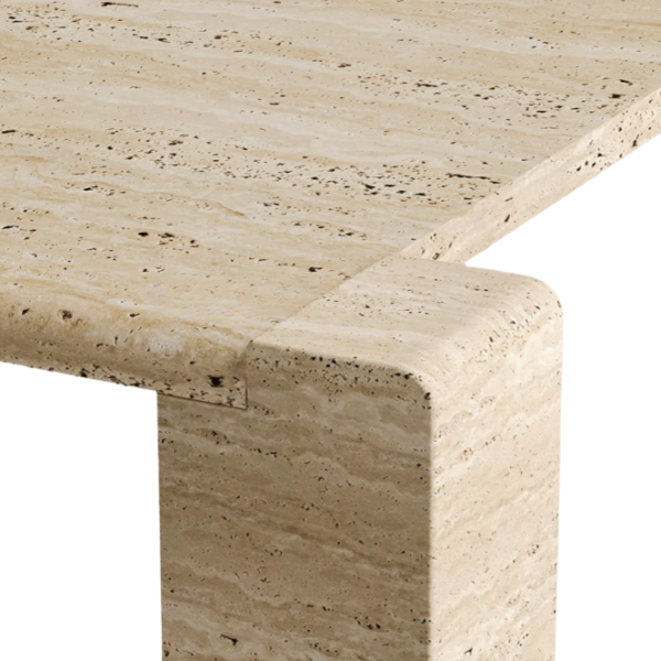 Arte Marble Laranjeiras Traverten Orta Sehpa