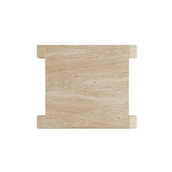 Arte Marble Laranjeiras Traverten Orta Sehpa