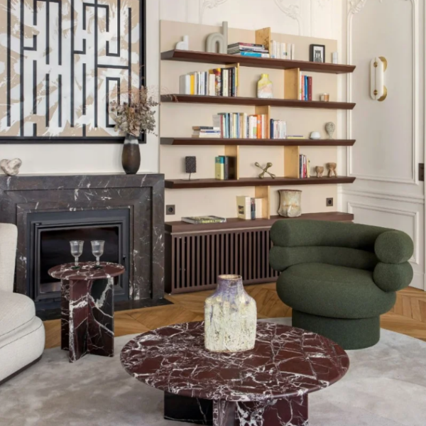 Arte Marble Votuporanga Elazığ Vişne Mermer Orta Sehpa