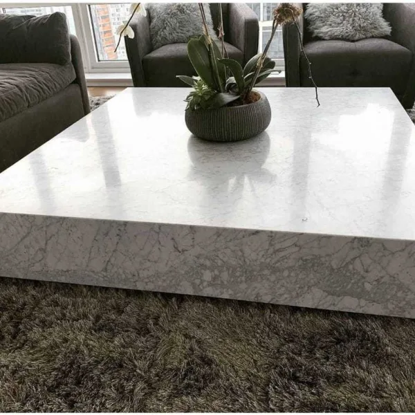Arte Marble Guaruja Carrara Blok Orta Sehpa