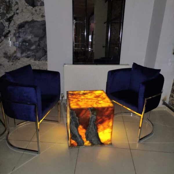 Arte Marble Barueri Oniks Lambader Orta Sehpa