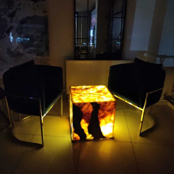 Arte Marble Barueri Oniks Lambader Orta Sehpa