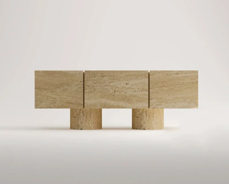 Arte Marble Corupa Traverten TV Ünitesi