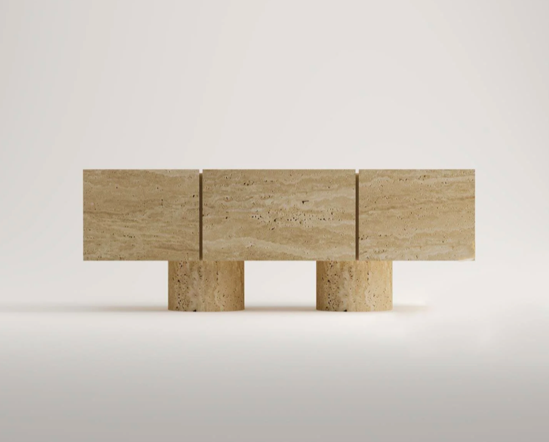 Arte Marble Corupa Traverten TV Ünitesi