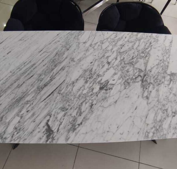 Arte Marble Limeira Carrara Mermer Yemek Masası