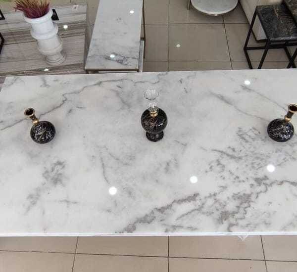 Arte Marble Atibaia Bianco Muğla Mermer Yemek Masası