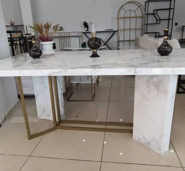 Arte Marble Atibaia Bianco Muğla Mermer Yemek Masası