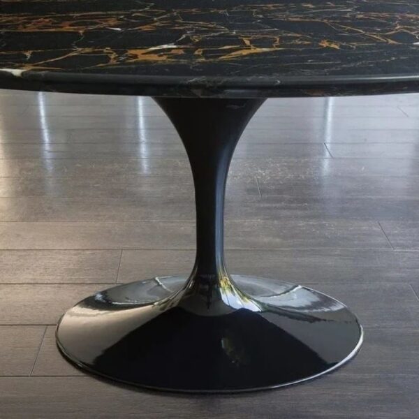 Arte Marble Olinda Portoro Gold Mermer Tulip Masa