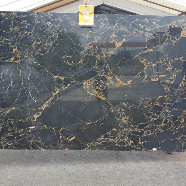 Arte Marble Olinda Portoro Gold Mermer Tulip Masa