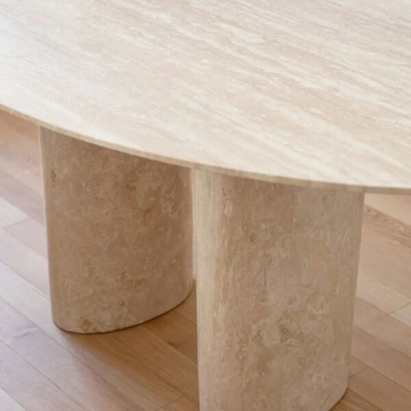 Arte Marble Lages Traverten Yemek Masası