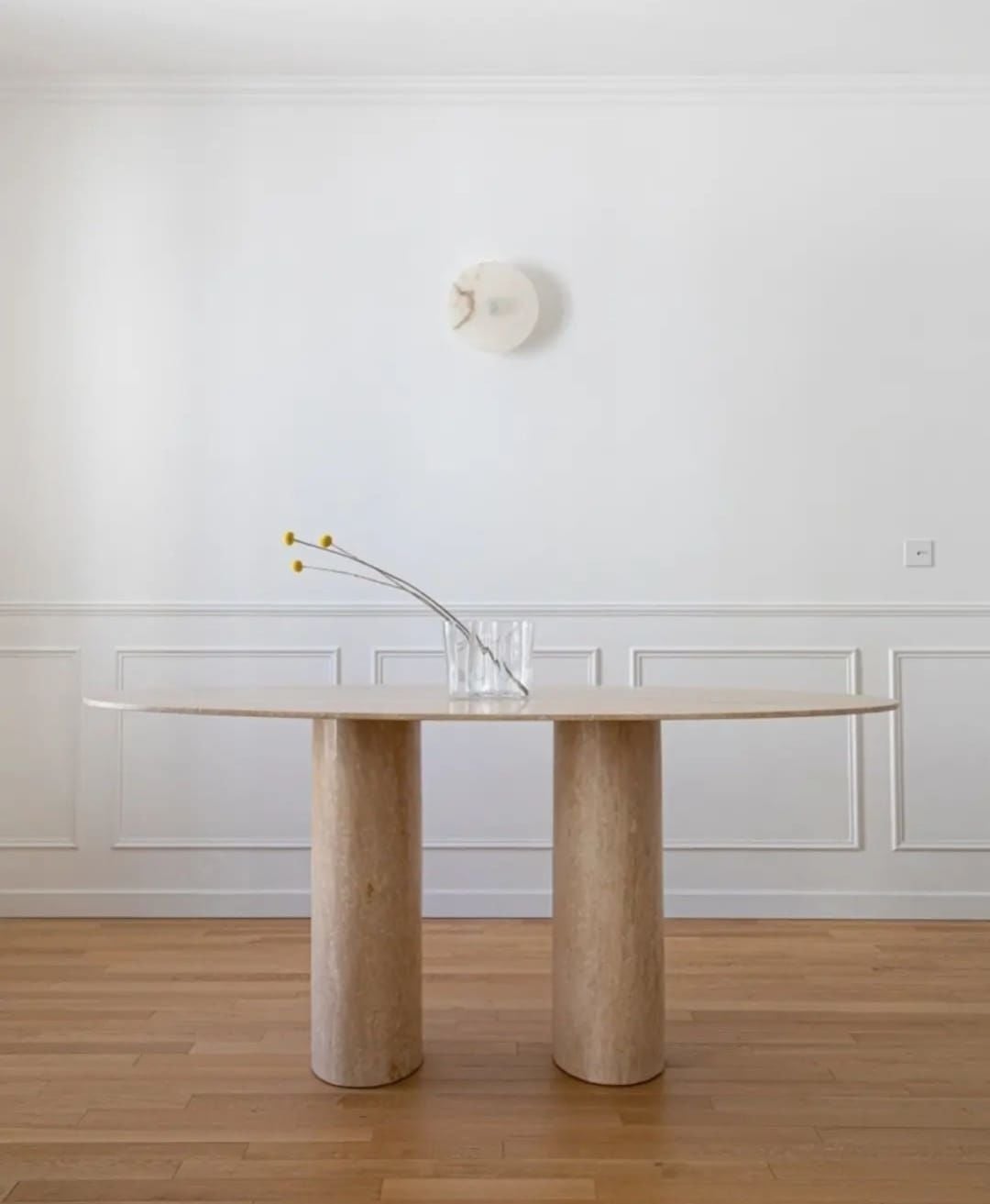 Arte Marble Lages Traverten Yemek Masası
