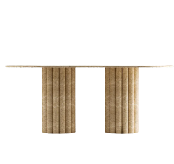 Arte Marble Urubici Traverten Yemek Masası