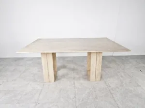 Arte Marble Concordia Traverten Yemek Masası