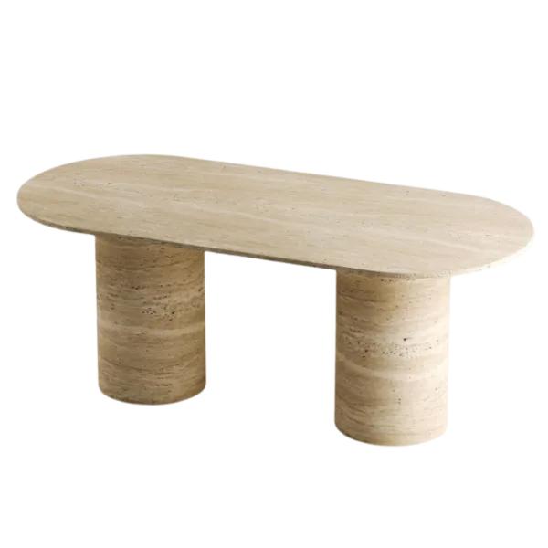 Arte Marble Mafra Traverten Yemek Masası