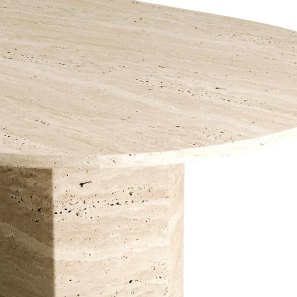 Arte Marble Pelotas Traverten Yemek Masası
