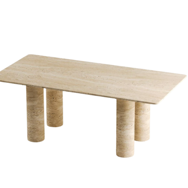 Arte Marble Lajeado Traverten Yemek Masası