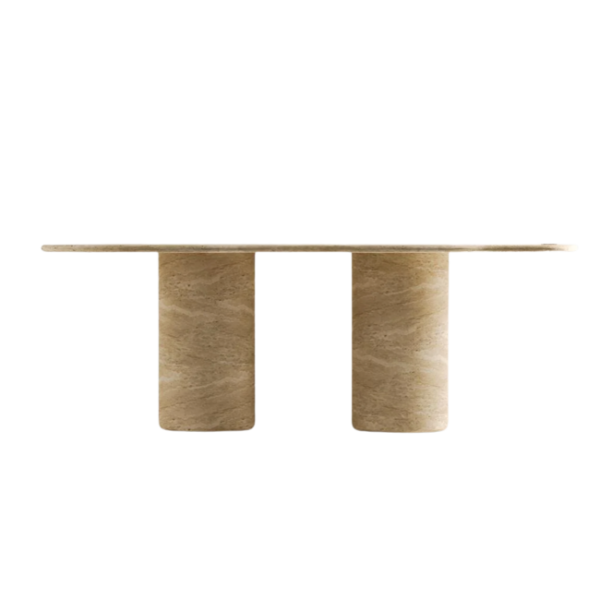 Arte Marble Vacaria Traverten Yemek Masası