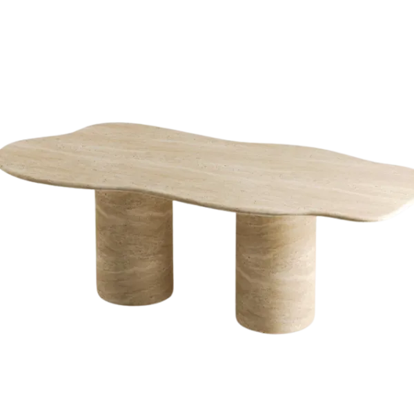 Arte Marble Vacaria Traverten Yemek Masası