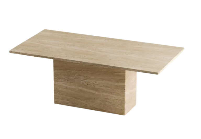 Arte Marble Viamao Traverten Yemek Masası