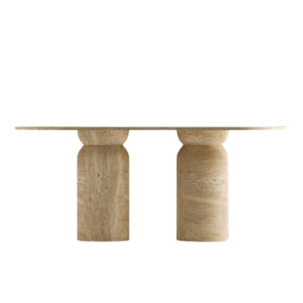 Arte Marble Osorio Traverten Yemek Masası