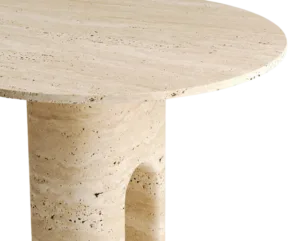 Arte Marble Tramandai Traverten Yemek Masası