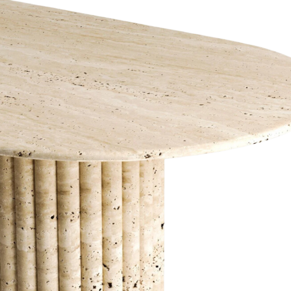 Arte Marble Cidreira Traverten Yemek Masası