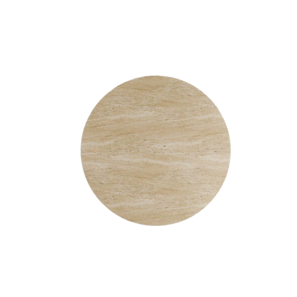 Arte Marble Uruguaiana Traverten Yuvarlak Yemek Masası