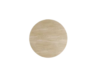 Arte Marble Alegrete Traverten Yuvarlak Yemek Masası