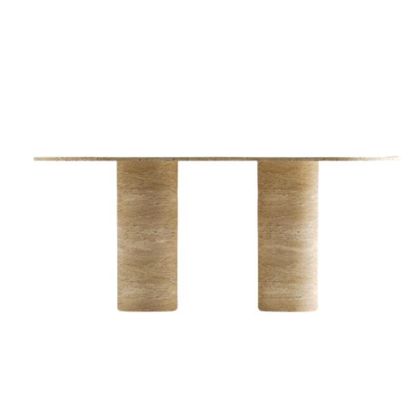 Arte Marble Triunfo Traverten Yemek Masası