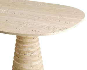 Arte Marble Piratini Traverten Yemek Masası