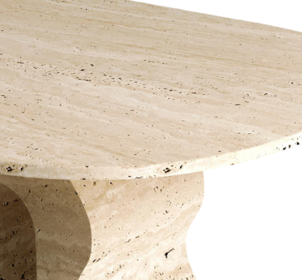 Arte Marble Contagem Traverten Yemek Masası