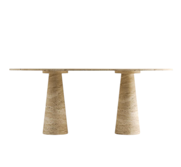 Arte Marble Congonhas Traverten Yemek Masası