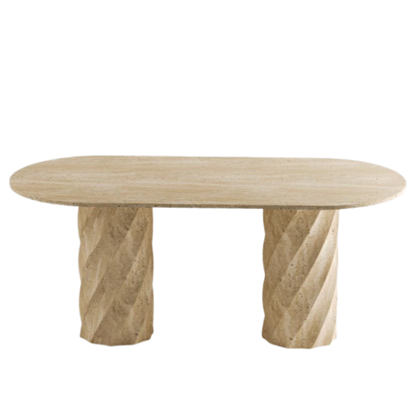 Arte Marble Itabira Traverten Yemek Masası
