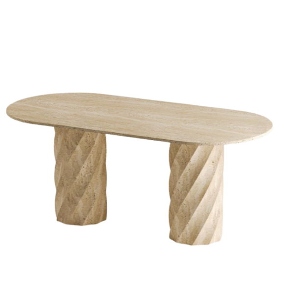 Arte Marble Itabira Traverten Yemek Masası