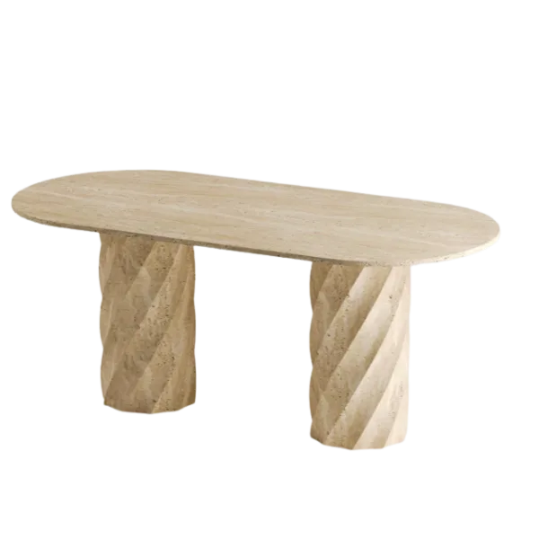 Arte Marble Itabira Traverten Yemek Masası