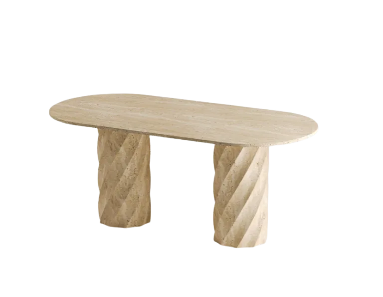 Arte Marble Itabira Traverten Yemek Masası
