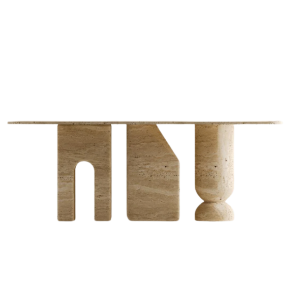 Arte Marble Ipatinga Traverten Yemek Masası