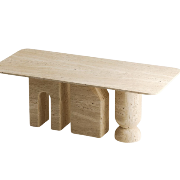 Arte Marble Ipatinga Traverten Yemek Masası
