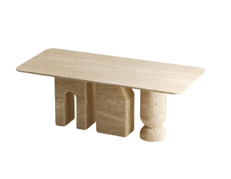 Arte Marble Ipatinga Traverten Yemek Masası