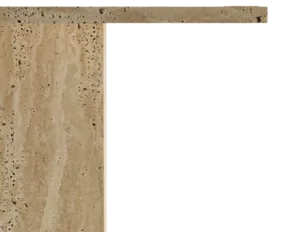 Arte Marble Barbacena Traverten Yuvarlak Yemek Masası