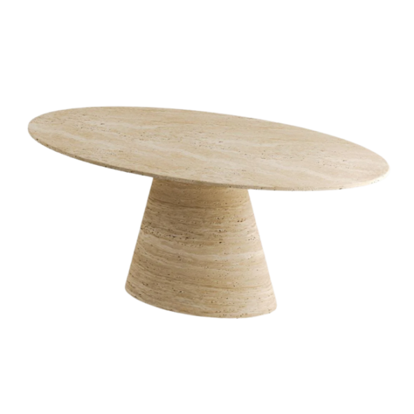 Arte Marble Alfenas Traverten Yemek Masası