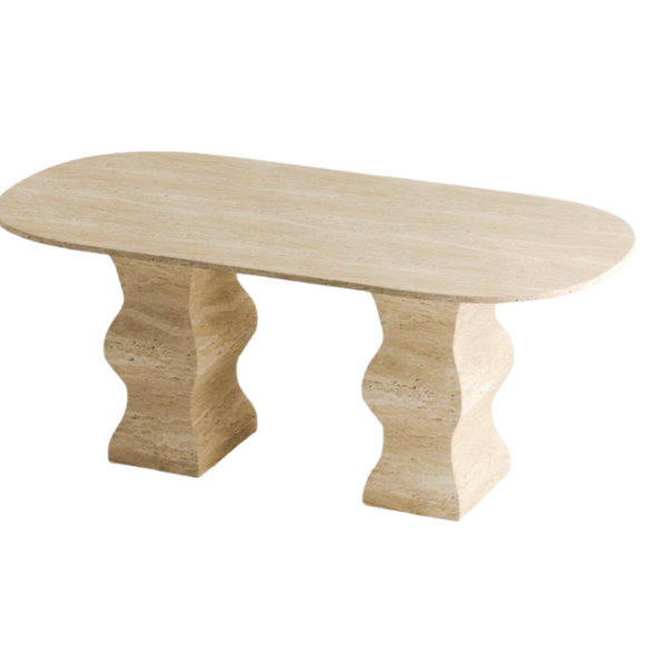 Arte Marble Varginha Traverten Yemek Masası