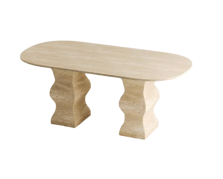 Arte Marble Varginha Traverten Yemek Masası