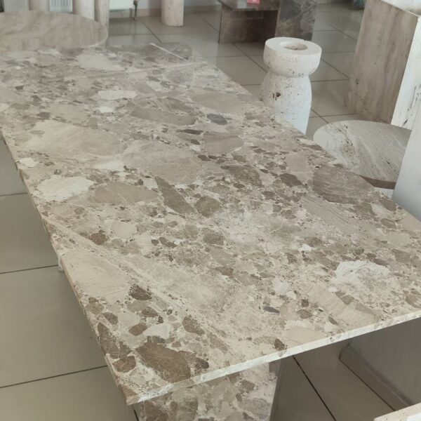 Arte Marble Batatais Latte Mermer Yemek Masası