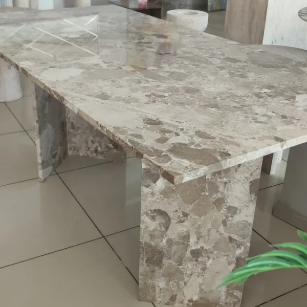 Arte Marble Batatais Latte Mermer Yemek Masası